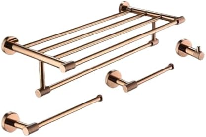 Rose Gold Bathroom Towel Bar Hanger Set