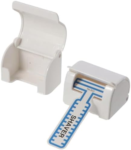 2 Pcs White Reusable Bathroom Kitchen Shower Razor Holder Storage Hook