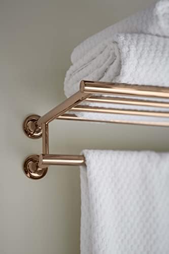 KOH Premium Chrome Bathroom Towel Shelf
