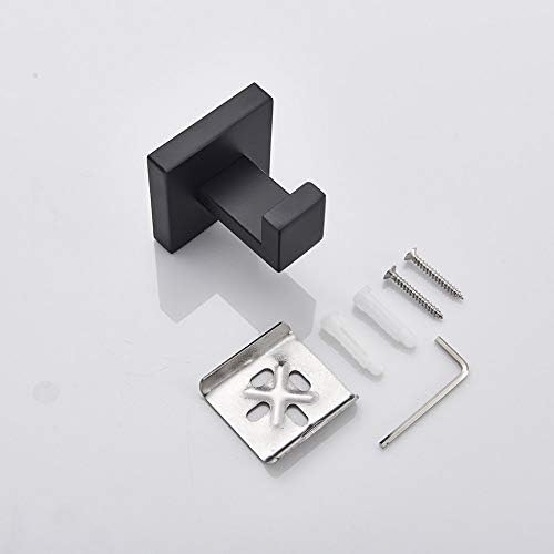 Bathroom Hardware Black Robe Hook Towel Rail Bar