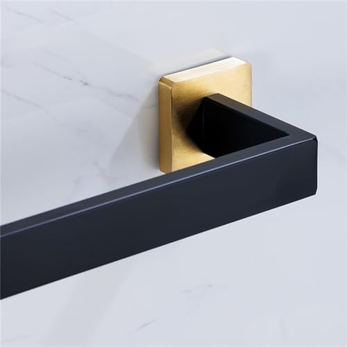 Sturdy Black Gold Bathroom Towel Bar