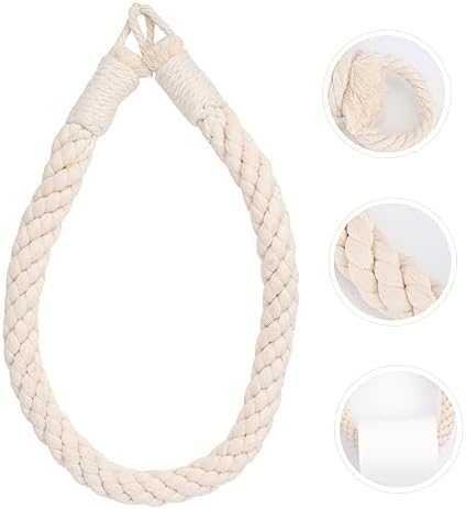 Durable Wall-Mounted Rope Toilet Paper Holder