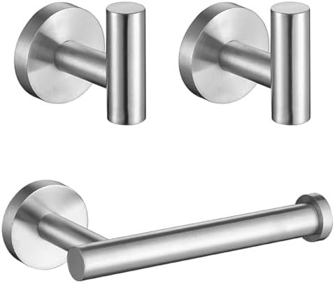 High-Quality 3-Piece Stainless Steel Toilet Paper Holder Modern Design
