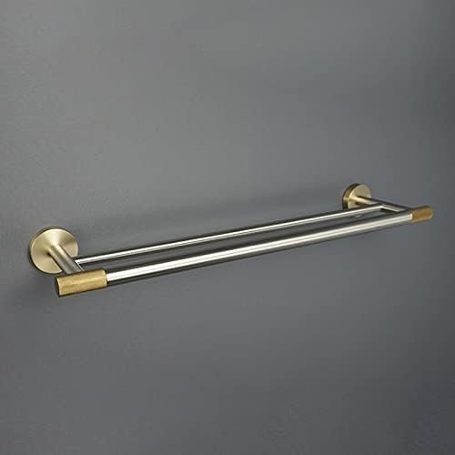 Double Towel Bar Stainless Steel Gold Wall-Mounted