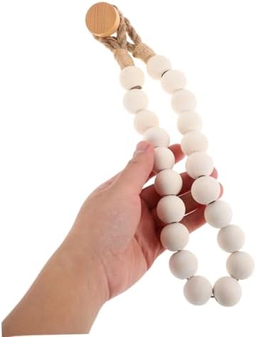 Rope Wood Bead Holder for Toilets More