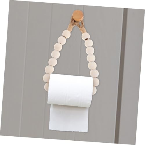 Festive Rope Wooden Bead Toilet Paper Holder