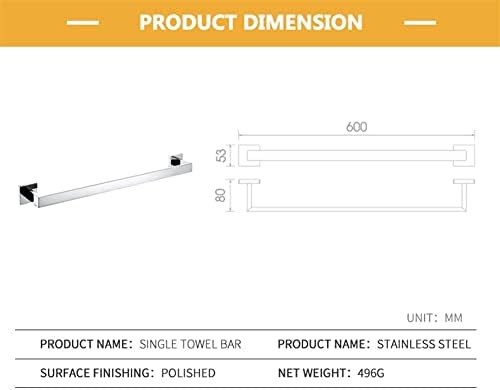 Stylish Chrome Towel Bar
