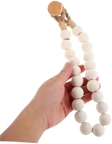 Festive Rope Wooden Bead Toilet Paper Holder
