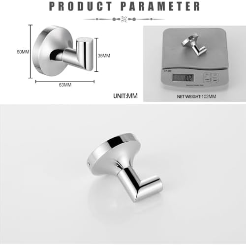 Chrome bath accessory set for durability and style