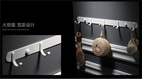 Durable Zinc Alloy Robe Hook Wall-Mounted Towel Holder Black