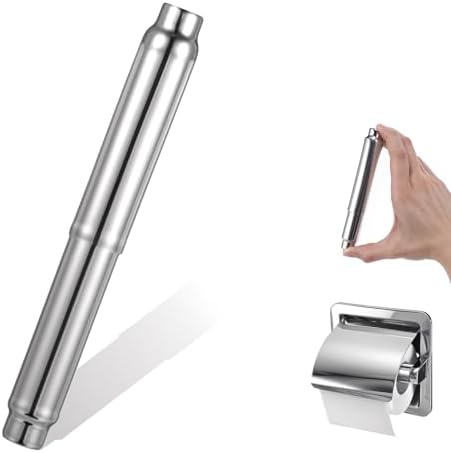 Stainless Steel Toilet Roll Holder Spring Roller Replacement Durable Sleek
