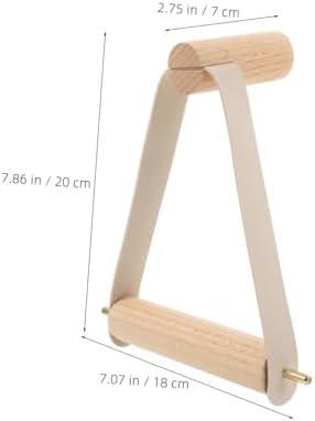 Gadpiparty Wooden Toilet Paper Holder Wall-Mounted Napkin Rack
