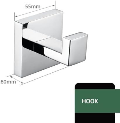 IsolaY Mat Black Bath Towel Bar Set
