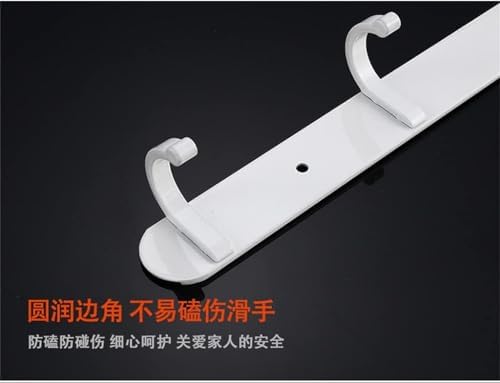Durable Zinc Alloy Robe Hook Wall-Mounted Towel Holder Black