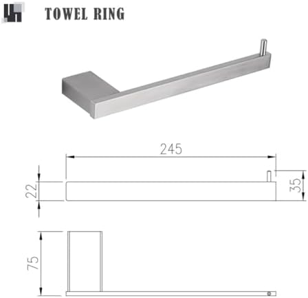 Luxury Stainless Steel Towel Bar