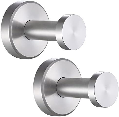 Angle Simple 2-Pack Stainless Steel Bathroom Towel Hook