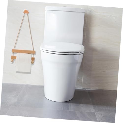 Rustic Wall-Mounted Toilet Paper Holder Tissue Rack for Bathroom