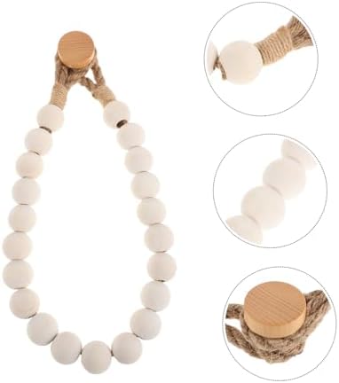 Creative Rope Wooden Bead Toilet Paper Holder