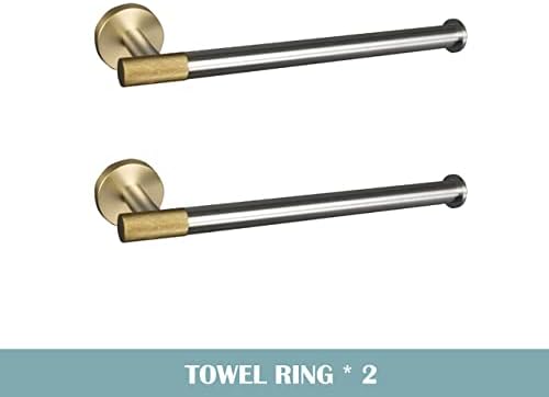 Sturdy Stainless Steel Towel Bar Hook Rust-Proof for Long-lasting Use