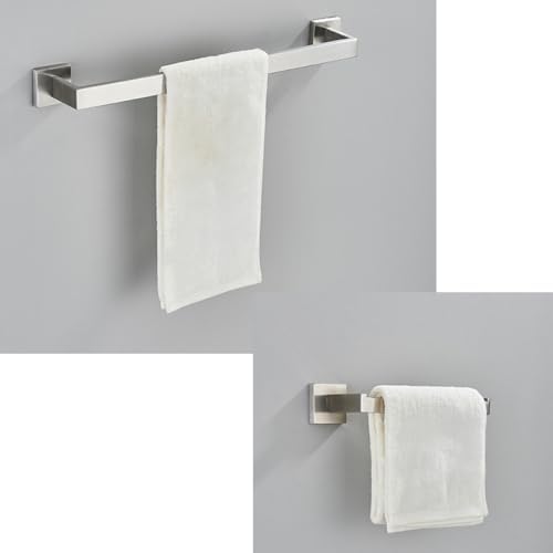 40cm Stainless Steel Towel Bar Kit Polished Nickel