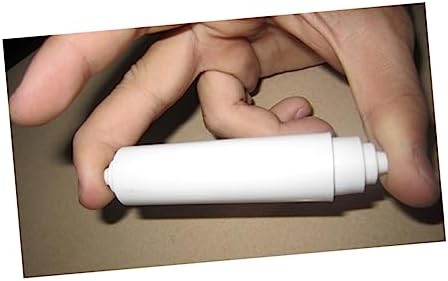 4-Piece White Plastic Toilet Paper Roller Holder Kit for Home Use