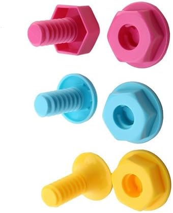3-Piece Screw-Shaped Adhesive Wall Hooks for Home Use