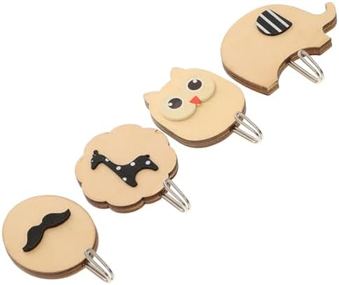 Homoyoyo 4-Piece Adhesive Wall Hook Set