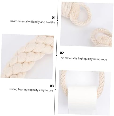 Durable Wall-Mounted Rope Toilet Paper Holder