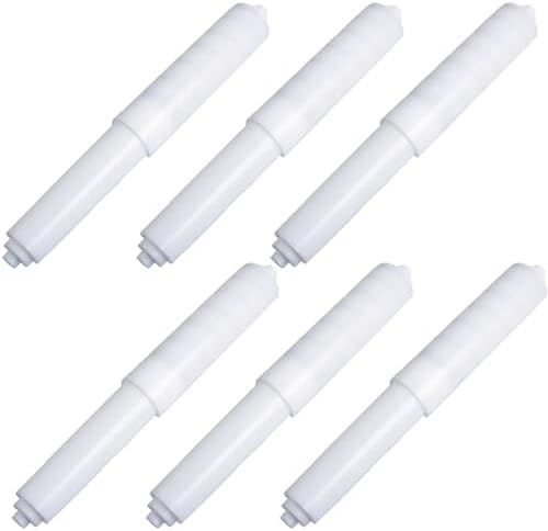 6-Piece Set Eco-Friendly Toilet Paper Holder 61-Inch White