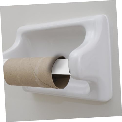 Sturdy Plastic Bathroom Kitchen Toilet Paper Holder Slippage Prevents Telescoping Design