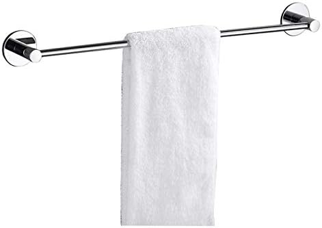 Stainless Steel Towel Bar Holder Wall-Mounted Storage for Bathrooms