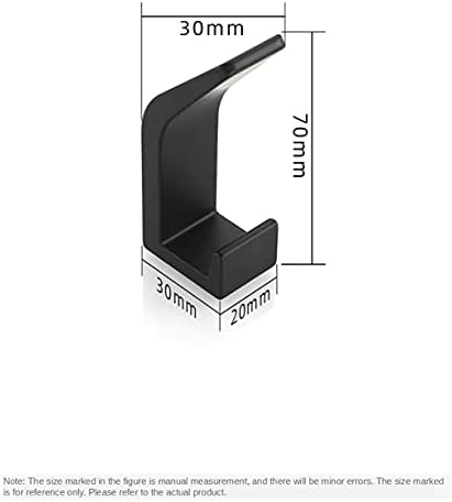 5-Piece Towel Hook Set - Black White for Home Use