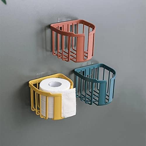 Essential Kitchen Organizer - Punch-Free Toilet Paper Shelf - Bathroom Kitchen Use - Red