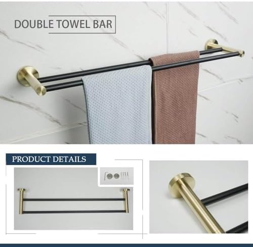 Luxury Gold Black Towel Ring