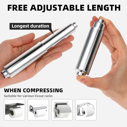 Sturdy Stainless Steel Toilet Paper Holder Replacement for Home Use