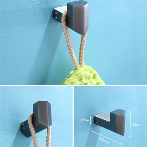 WangKensu Hand Towel Bar Grey Wall-Mounted Towel Holder for Bathroom