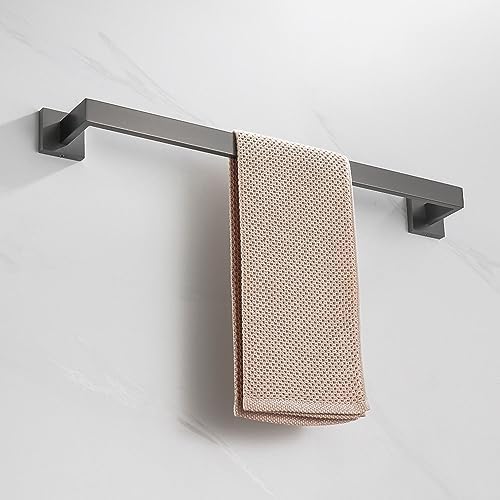 Luxury Stainless Steel Towel Hook Robe Bar Brushed Grey 60cm