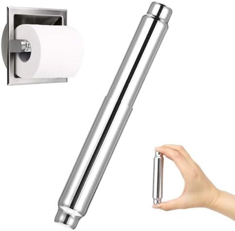 Universal Toilet Paper Holder Spring Rod Replacement Stainless Steel Easy Install
