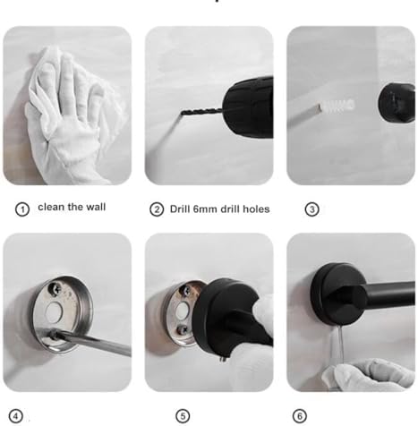 IsolaY stainless steel towel bar set