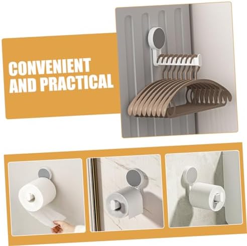 OSALADI Bathroom Towel Paper Towel Holder No Drill Durable Space-Saving Design White