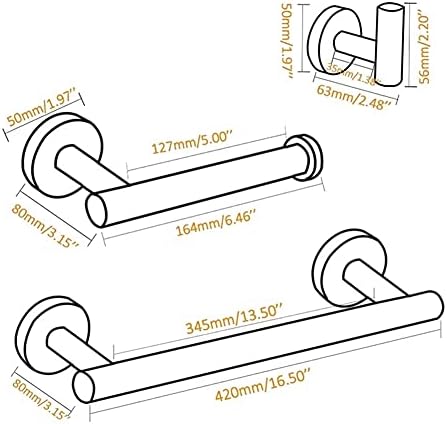 Towel Rail Rack BlackGold