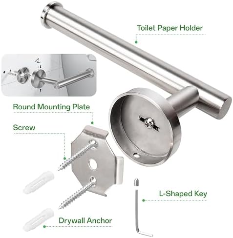 IIUIKOO Wall-Mounted Toilet Paper Holder