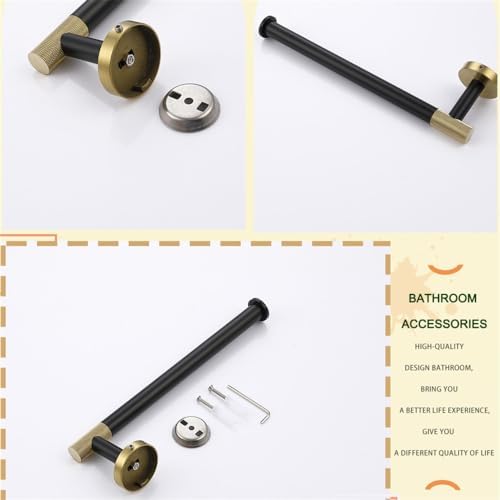 Stainless Steel Bathroom Towel Bar Set 10 Pieces Wall-Mounted for Bathrooms