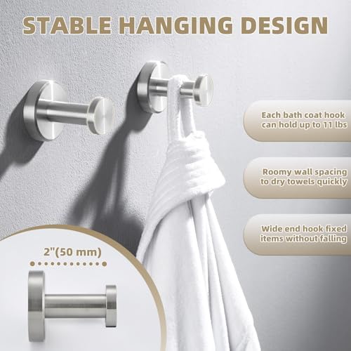 Premium 304 Stainless Steel Towel Hook