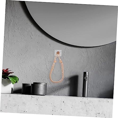 Beige Bohemian Cotton Rope Hanging Toilet Paper Holder