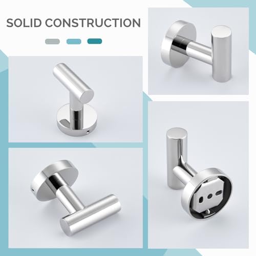 Bathroom Towel Hook Modern Design Easy to Hang Sleek Durable
