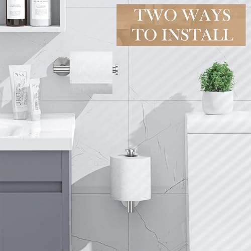 Sturdy Stainless Steel Toilet Paper Holder - Perfect for Home Bathroom