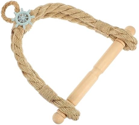 Labrimp Wooden Toilet Roll Holder Stand