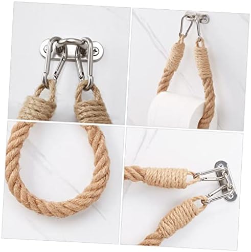 Khaki Retro Rope Toilet Paper Holder