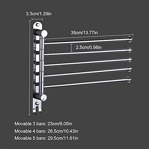 Stainless Steel T-Bar Towels Holder for Small Bathrooms